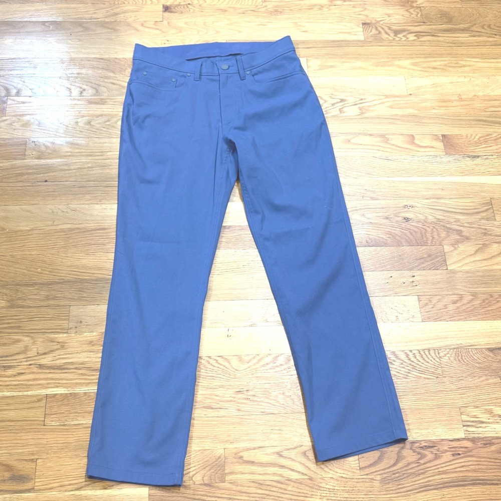 ROWM Rec+Relax Mens Blue Performance 5-Pocket Stretch Pants 32x30
